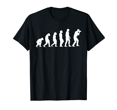 Fotógrafo Evolución Fotografía Divertida Fotografía Camiseta