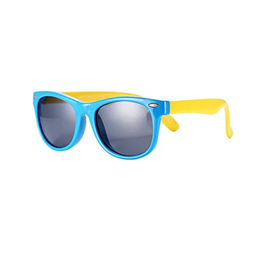 FOURCHEN Gafas de sol para niños, gafas de sol Kids Rubber flexible Gafas de sol polarizadas para niños, Gafas de sol 100% UV Proof para niñas/niños, Gafas de sol para niños, Gafas de sol para niños