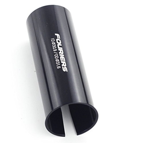 Fouriers - Adaptador de tubo de sillín de bicicleta, reductor de varilla de sillín de bicicleta, cuña 27,2 mm, 30,9 mm, 31,6 mm (31,6 x 30,9 mm)