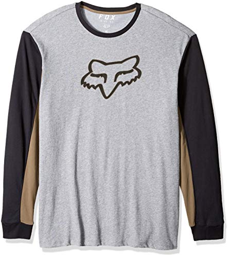 Fox Airline TruDri Camiseta de manga larga para hombre, corte moderno, gris jaspeado, talla M
