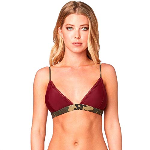 Fox Bikini Top Dark Forest Cranberry M