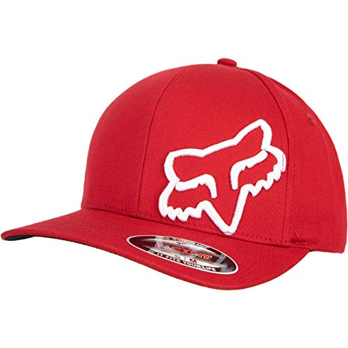 Fox Gorra Flex 45 Flexfit., rojo/blanco, S/M