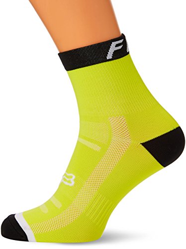 FOX Hombre 6 Logo Trail Calcetines, Primavera/Verano, Hombre, Color FLO Yellow, tamaĂ±o 39-42