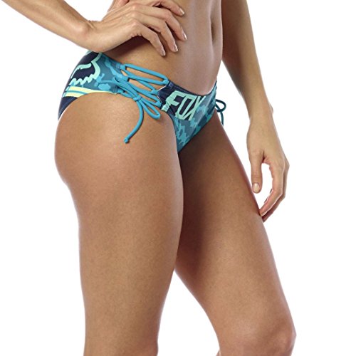 FOX Mujer Firing Lace Up Bottom Swimsuit, Mujer, Firing Lace Up Bottom, Verde Jade, Small