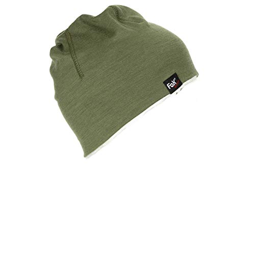 Fox Outdoor Gorro de lana merino Lite. verde oliva Talla única