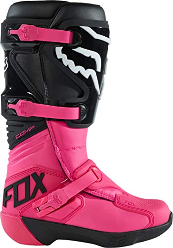 Fox Racing Bota de mujer Comp - Hebilla, mujer COMP BOOT - Hebilla, Mujer, Botas Comp para mujer con hebilla, Negro y rosa, 9 UK
