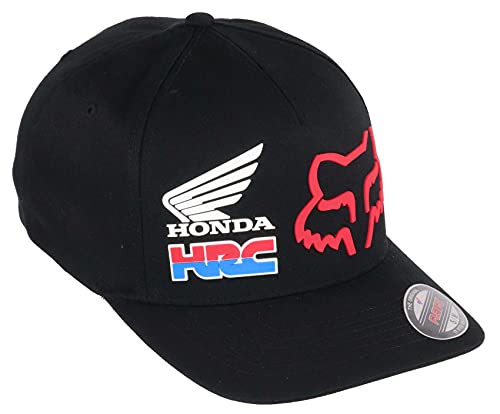 Fox Racing Honda HRC Black Flexfit Hat - L-XL (7 1/8-7 5/8)