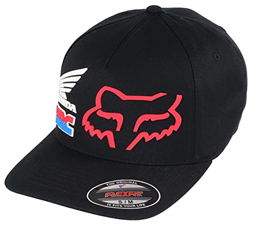 Fox Racing Honda HRC Black Flexfit Hat - L-XL (7 1/8-7 5/8)