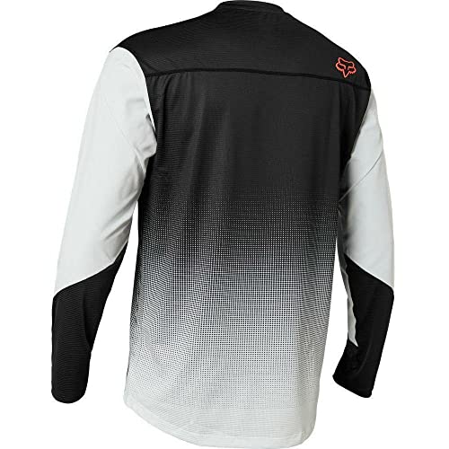 Fox Racing Maillot de manga larga Flexair para hombre, color gris claro, mediano