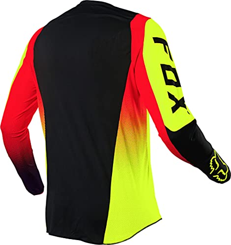 Fox Racing Maillot de motocross 360 para niños, amarillo fluorescente, tamaño mediano