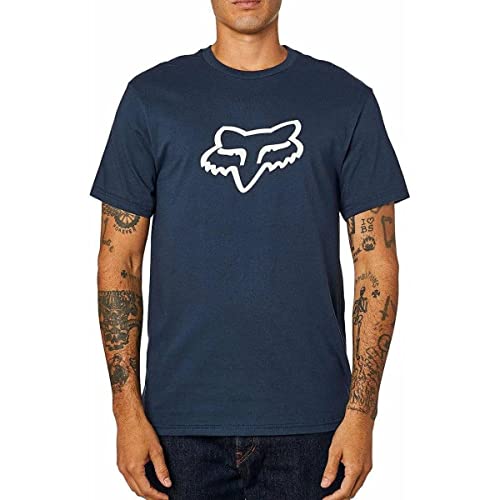 Fox Racing Men's Legacy Fox Head Shirts,2X-Large,Midnight Camiseta, XXL para Hombre