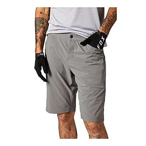 Fox Racing Pantalón Corto Ranger Ranger para Hombre, Hombre, Ranger Corto, 25128-052-38, Plateado, 48