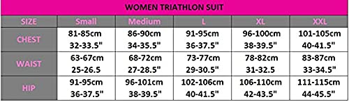 Foxter Performance Aero - Traje de triatlón para mujer, manga corta, traje de natación, ciclismo (rosa, 2XL)