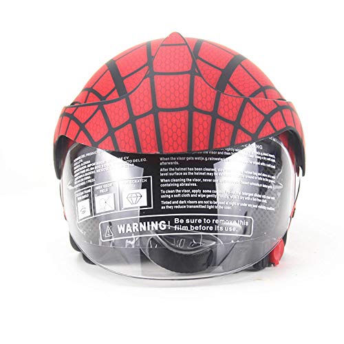 FQXM Casco de motocicleta para niños, casco todoterreno, casco de moto para niños, guantes y cascos para niños y niñas, adecuado para niños de 3 a 8 años, A