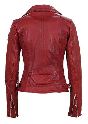 Freaky Nation Biker Princess Chaqueta, Rojo (Apple 4068), XL para Mujer