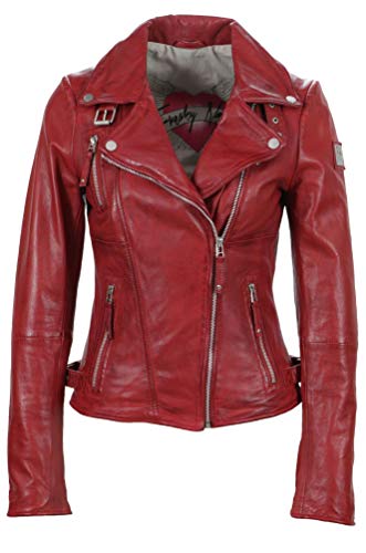 Freaky Nation Biker Princess Chaqueta, Rojo (Apple 4068), XL para Mujer