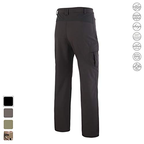 Freiesoldaten Hombre Softshell Fleece Forrado Impermeable Excursionismo Esquiar Calentar Invierno Al Aire Libre Pantalones