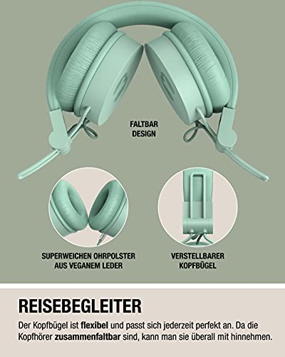 Fresh 'n Rebel Headphones Caps 2 - Auriculares de Diadema con Cable, Color Azul petróleo