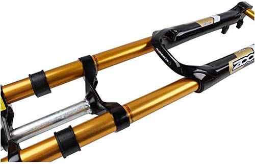 FRHKFJYKH Horquilla Suspensión Bicicleta Montaña 26 Pulgadas Horquilla Delantera Doble Hombro DH Frenos Disco MTB Downhill Front Fork,B