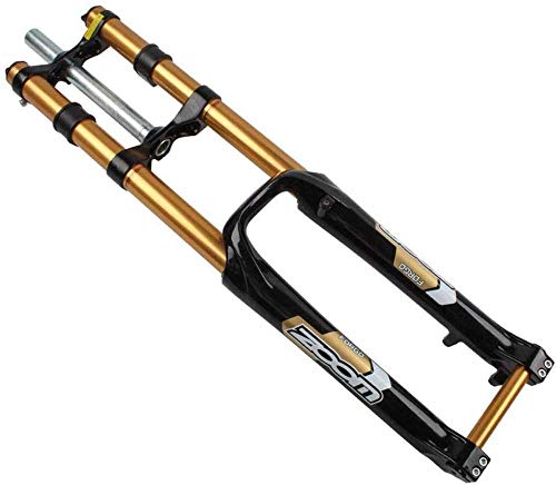 FRHKFJYKH Horquilla Suspensión Bicicleta Montaña 26 Pulgadas Horquilla Delantera Doble Hombro DH Frenos Disco MTB Downhill Front Fork,B