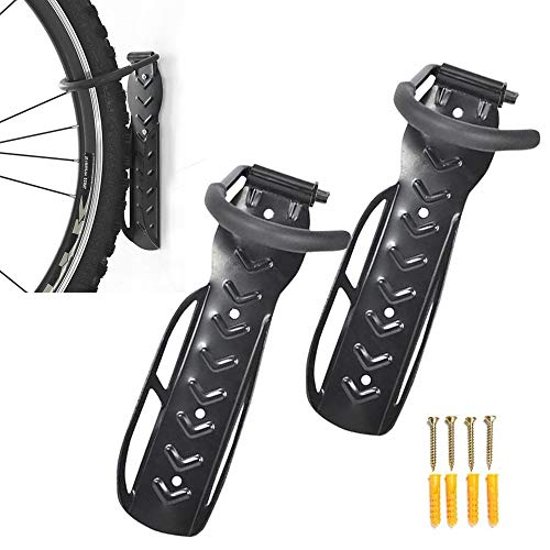 Frofine 2X Soportes de Pared para Bicicleta Gancho Bicicleta Pared Bicicletas Soporte de Montaje en Pared Ahorro de Espacio Bicicleta para 2 Bicicletas Soportes de Pared con Accesorios