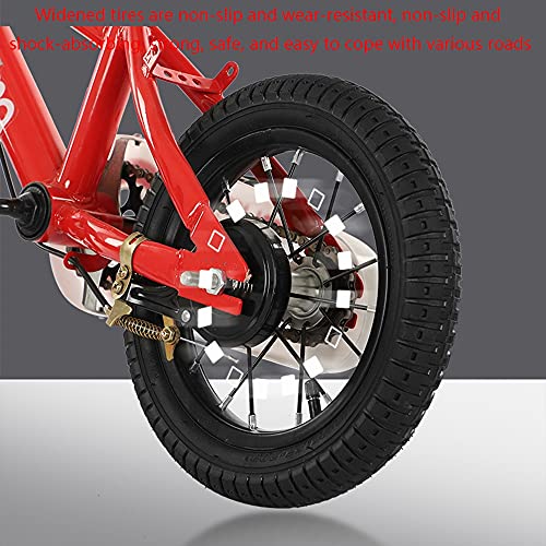 FUFU 14/12/16/18 Pulgada Velocidad Variable Bicicleta de montaña Ligero y a Prueba de Golpes para niños para niños de 2 a 14 años de Edad (Color : Red, Size : 14in)