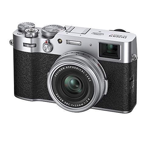 Fujifilm X100V - Cámara con Sensor APS-C de 26.1 Mpx, Plateado, Color Plata