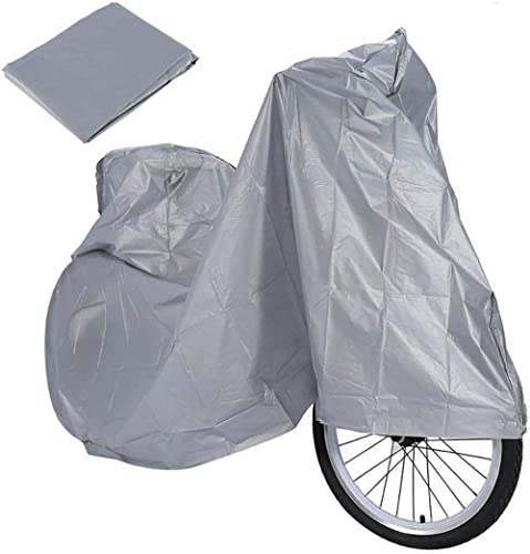 Funda para Bicicleta Protectora/Cubierta para Bicicletas Impermeable Hecho con Plástico Tejido Reforzado contra Sol/Aire/Viento/Polvo/Suciedad/Agua 200cm x 180cm x 1cm