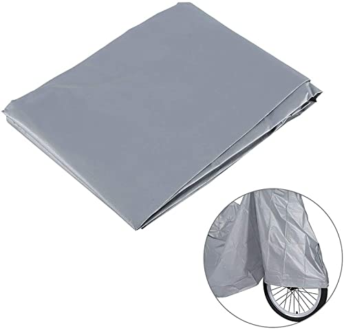 Funda para Bicicleta Protectora/Cubierta para Bicicletas Impermeable Hecho con Plástico Tejido Reforzado contra Sol/Aire/Viento/Polvo/Suciedad/Agua 200cm x 180cm x 1cm