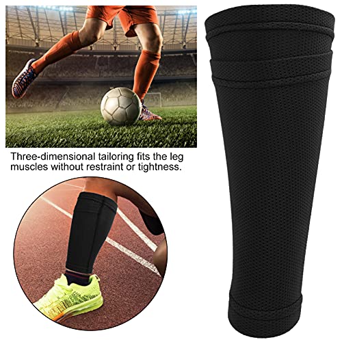 Funda para espinilleras de fútbol, ​​proporciona comodidad y estabilidad Calcetines de espinilleras de doble capa Protector de espinilleras de fútbol para entrenamiento de fútbol para los(Youth/M)