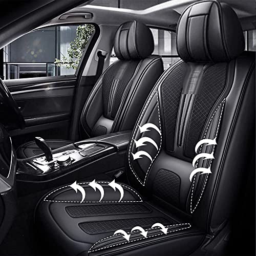 Fundas De Asiento De Coche Cuero Para HYUNDAI Kona 2018-2021, Frente Trasero Juego Completo CojíN De Protectores De Asiento De AutomóVil Impermeable Interior Cubre Asiento Accesorios