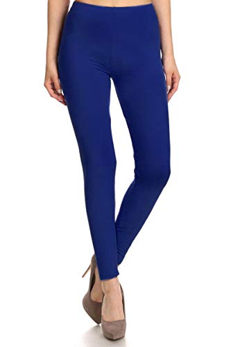 FUNGO Leggings Mujer Largo Deportivas Leggins Yoga Pantalones Para Mujer (46, Azul Oscuro)