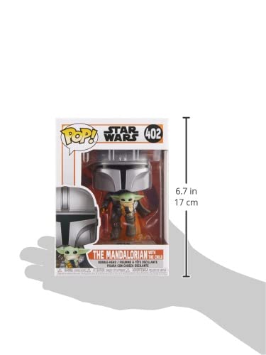 Funko- Pop Star Wars The Mandalorian-Mando Flying w/Jet Pack Figura coleccionable, Multicolor (50959)