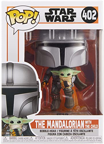 Funko- Pop Star Wars The Mandalorian-Mando Flying w/Jet Pack Figura coleccionable, Multicolor (50959)