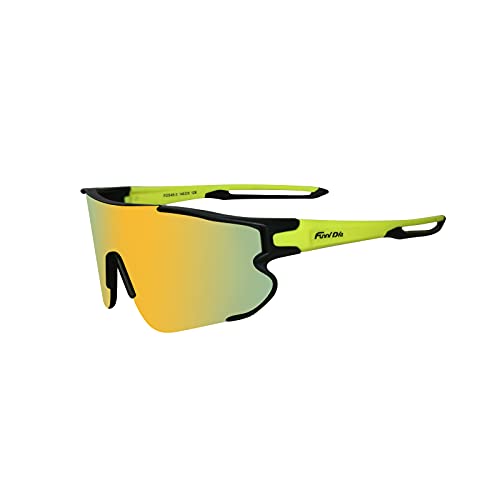 Funní Día Gafas de sol para Mujer Hombre, Lente Polarizadas con Marco TR90, Gafas de Ciclismo para Adulto FD548-3