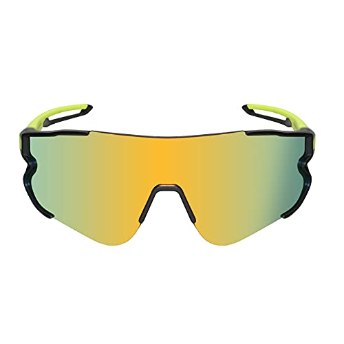 Funní Día Gafas de sol para Mujer Hombre, Lente Polarizadas con Marco TR90, Gafas de Ciclismo para Adulto FD548-3