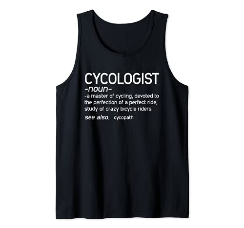 Funny Race Bike Cyclologist Significado Bicicleta De Camiseta sin Mangas