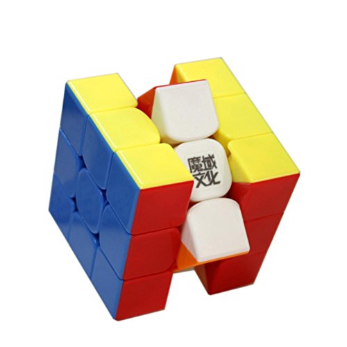 FunnyGoo MoYu WeiLong GTS2M GTS 2M V2M 3x3x3 Cubo mágico + un soporte de MoYu Logo Cube y un MoYu Logo Cube Bag