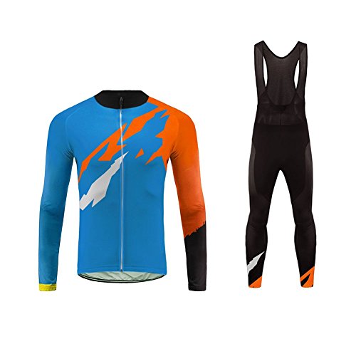 Future Sports Bike Wear Designs - Ropa Ciclismo, Long Pantalones De Langarm-Frühling Ciclismo Bicicleta Jersey con 3D Almohadilla De Gel para Pro Bicicleta Culotte Equipo Ropa Bodies