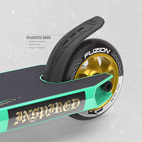 Fuzion Pro Scooters Z250 Patinete Freestyle - Patinetes Freestyle - Stunt Scooter - Patinetes de Acrobacias (SE Teal)