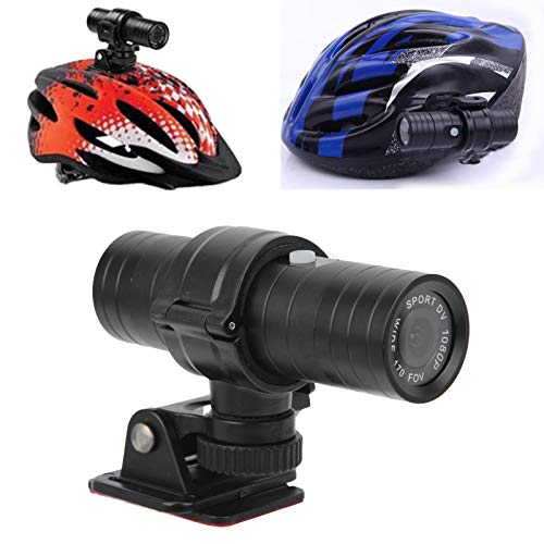 Fydun Cámara de Video DVR de acción de Casco, Full HD 1080P Mini cámara DV Deportiva Bicicleta Moto Casco Acción DVR Video CAM Deportes al Aire Libre