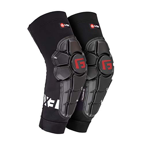 G-Form Pro-X3 Rodilleras/Protectores para Mtb Bmx Dh Ciclismo Snowboard Skateboard Fútbol (Negro, XS)
