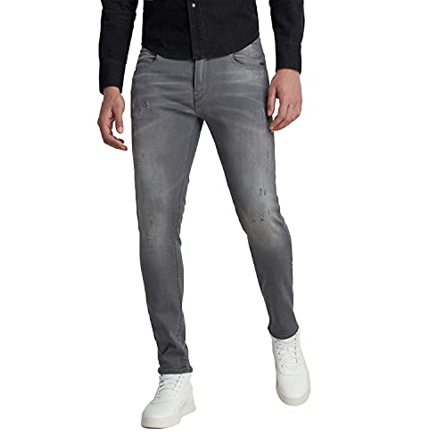 G-STAR RAW Revend Skinny Jeans, Azul (Lt Aged Destroy 6132-1243), 31W / 32L para Hombre