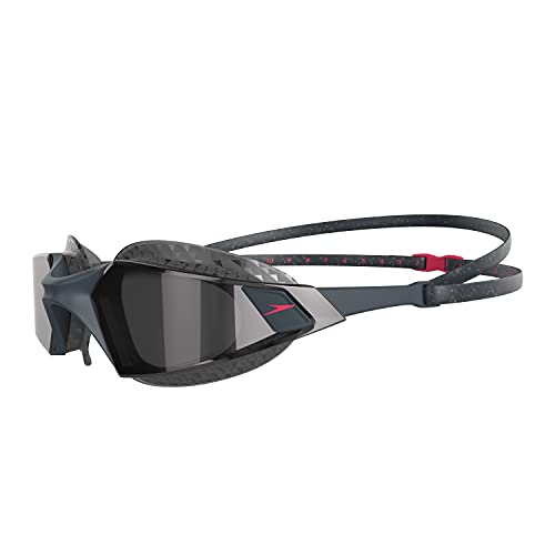 Gafas Aquapulse Pro Speedo adulto unisex, Gris óxido/Phoenix Red/Humo