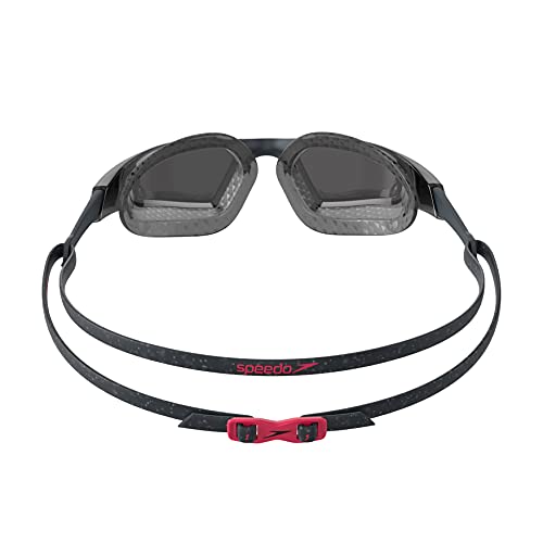 Gafas Aquapulse Pro Speedo adulto unisex, Gris óxido/Phoenix Red/Humo