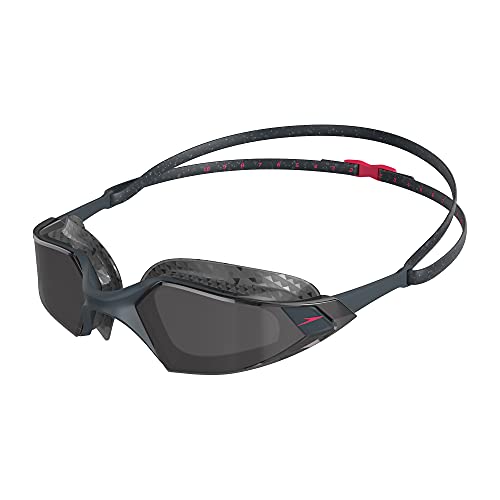 Gafas Aquapulse Pro Speedo adulto unisex, Gris óxido/Phoenix Red/Humo