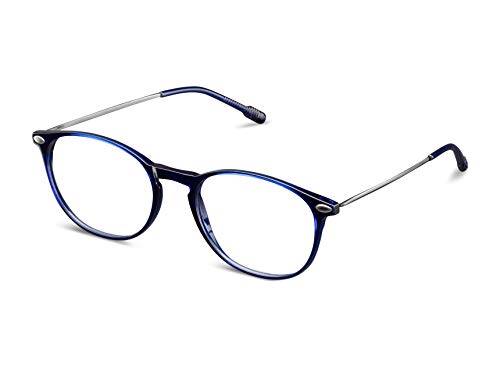 Gafas de Lectura NOOZ Optics - Color Azul Marino Aumento +1,50 - Forma ovalada - Lectores de aumento para hombres y mujeres - Colección Alba Model Essential