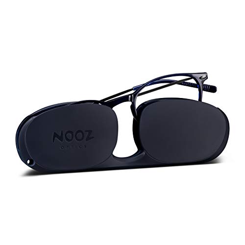 Gafas de Lectura NOOZ Optics - Color Azul Marino Aumento +1,50 - Forma ovalada - Lectores de aumento para hombres y mujeres - Colección Alba Model Essential