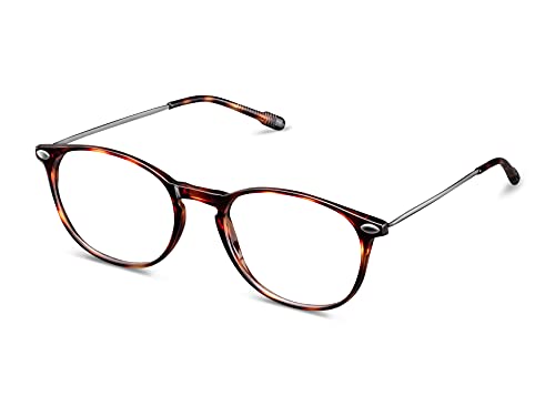 Gafas de Lectura NOOZ Optics - Color Tortoise Aumento +1,50 - Forma ovalada - Lectores de aumento para hombres y mujeres - Colección Esencial Alba