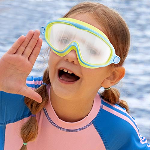 Gafas de natación Hanel-Gafas de Buceo para niños, Gafas de Buceo para niños, Gafas de Buceo, Resistentes al Agua, a Prueba de Fugas, protección UV, Correa de Silicona Ajustable